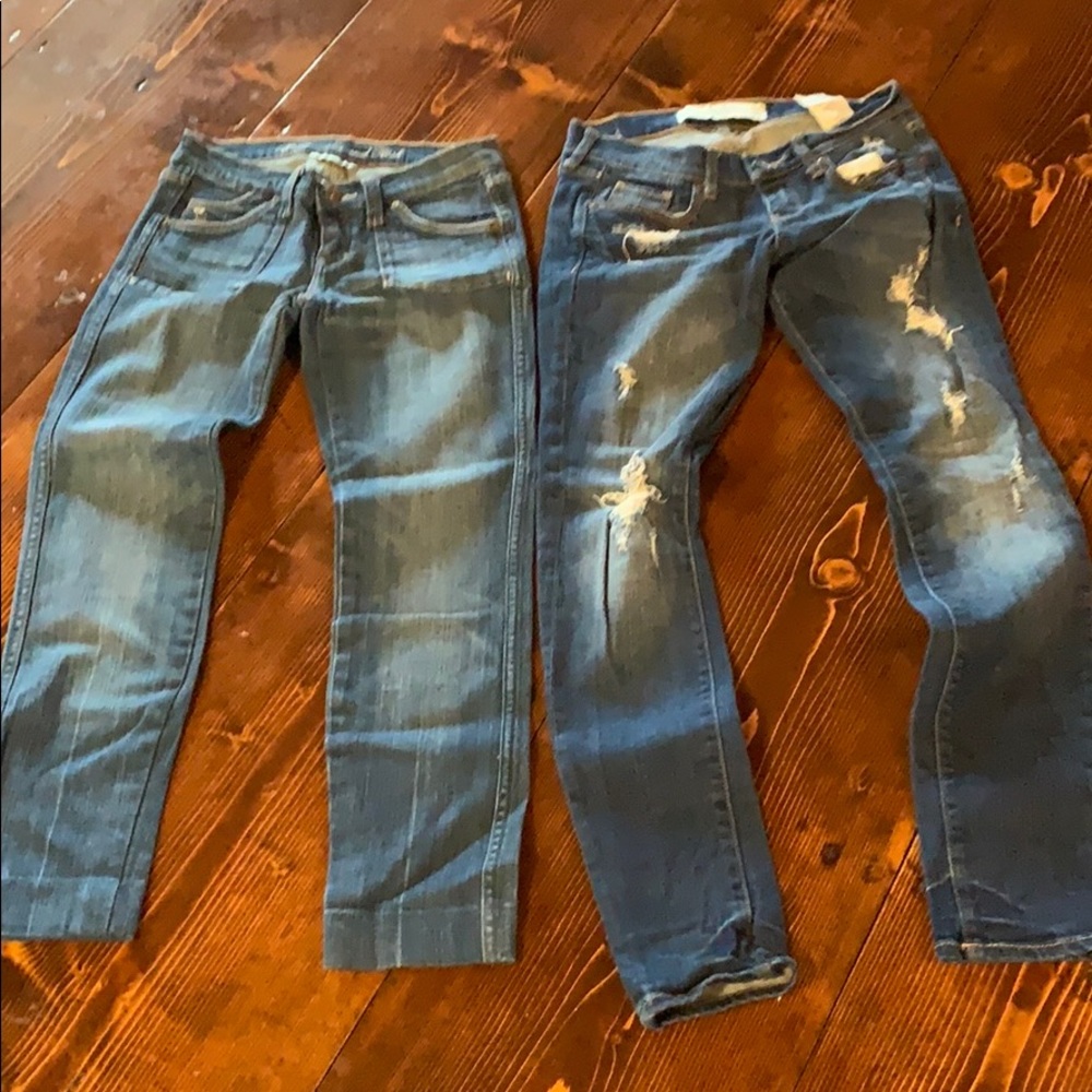 2 pairs Abercrombie & Fitch jeans